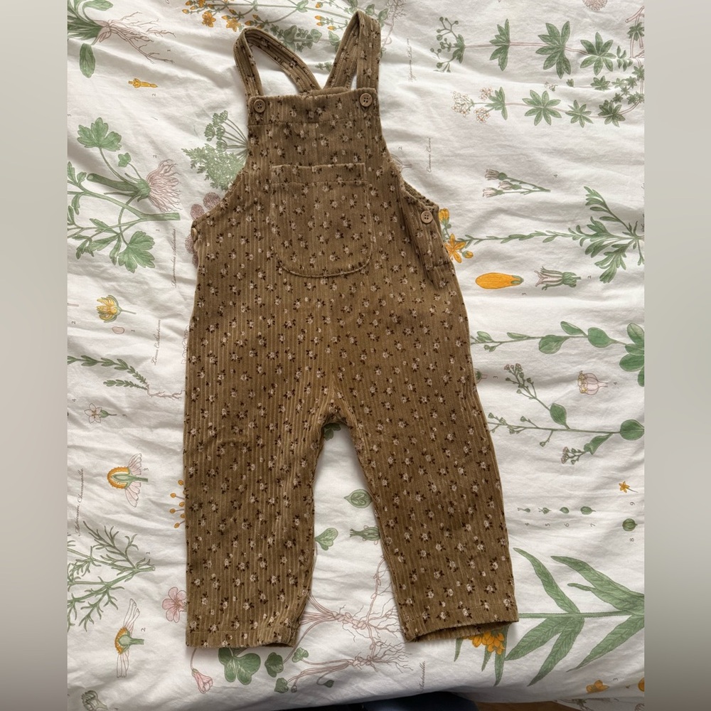 Brown Corduroy Kids Overalls